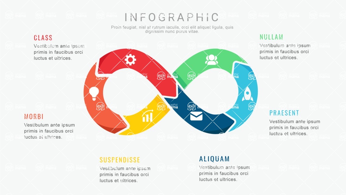 Infographic Templates Collection - Vector, Photoshop, PowerPoint, Google Slides - Infinity Infographic Template